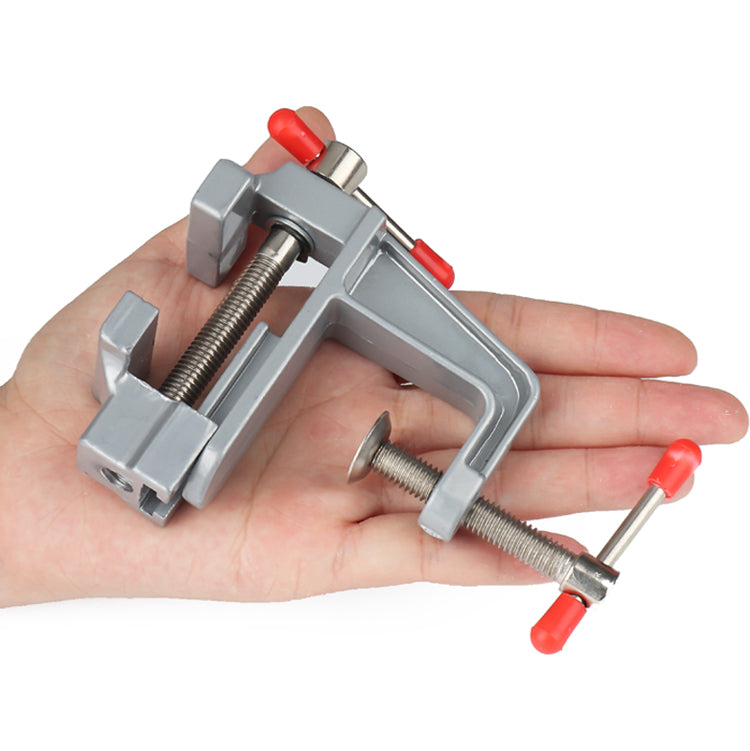 Tornillo de Banco Mini 3,5" Aluminio | Abrazadera de Mesa Multifuncional | Joyeros Modelismo Electrónica | Certificado CE