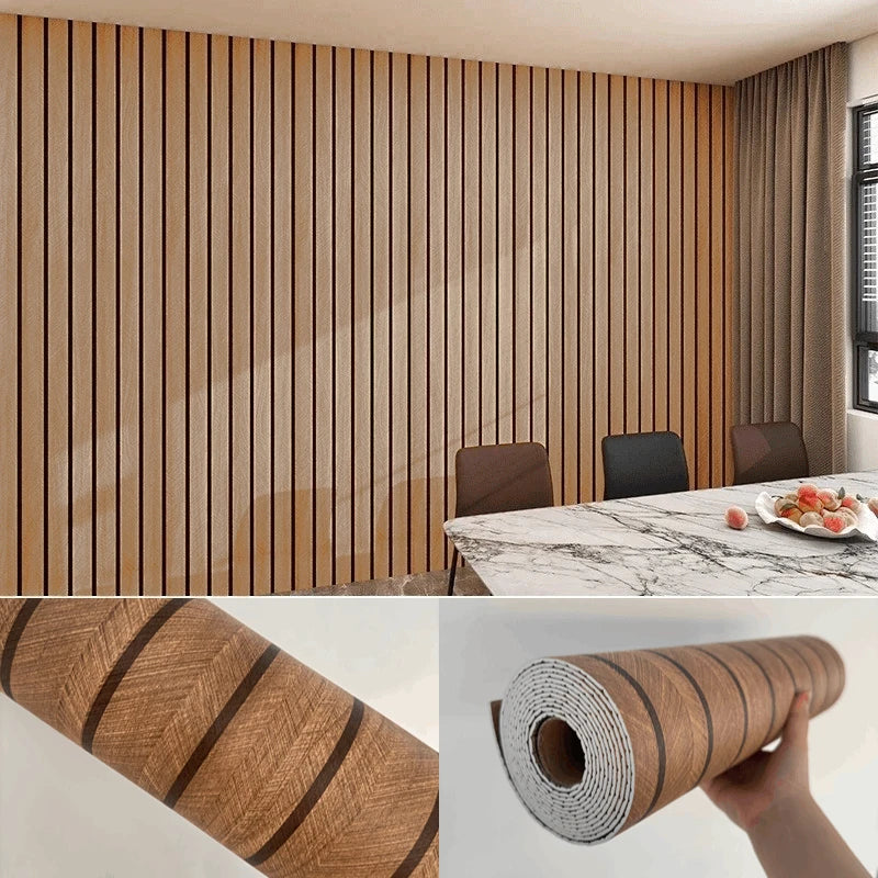 Papel Pintado Autoadhesivo Veta Madera | PVC Impermeable | Rollo 3M, 5M o 10M x 40cm