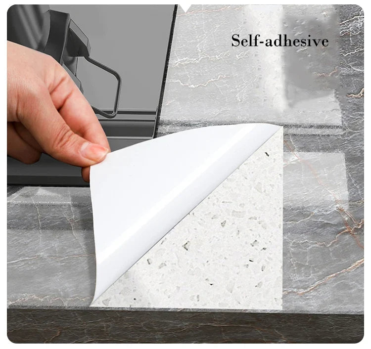 Papel pintado efecto mármol antiaceite para cocina