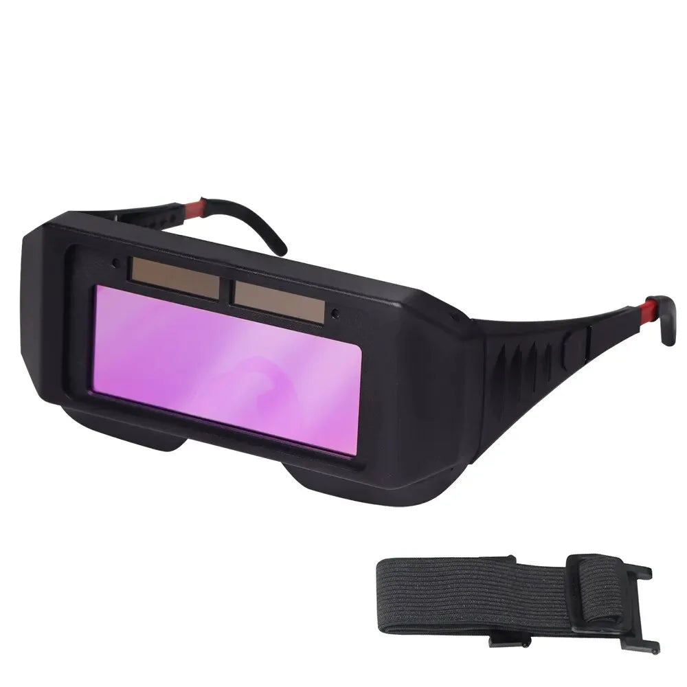 Panel solar de las gafas de soldadura