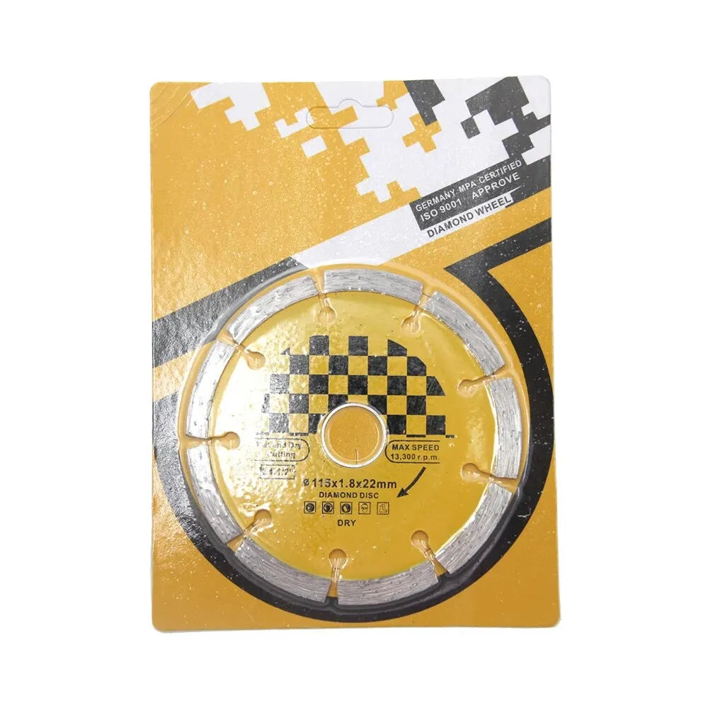 Disco de Diamante Seco 115mm para Corte de Granito, Mármol, Hormigón y Cerámica – Sierra Circular
