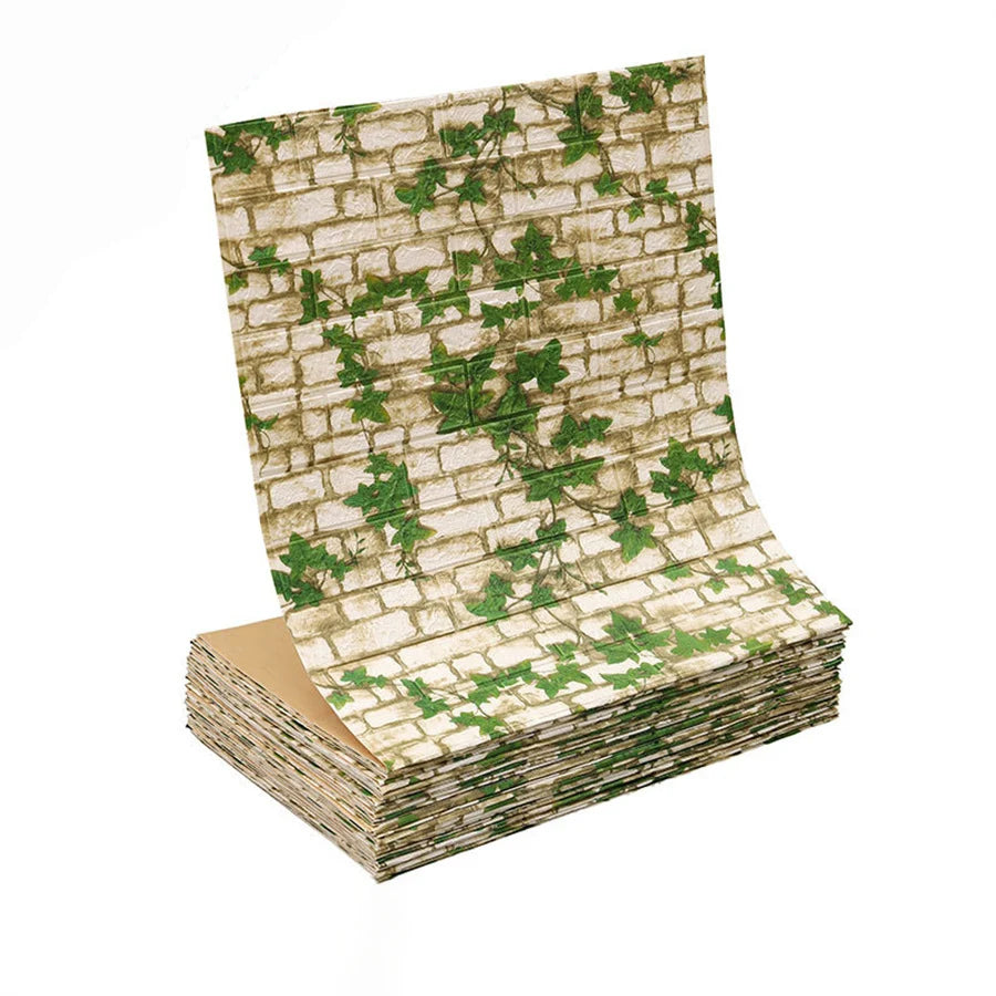 Papel Pintado 3D Autoadhesivo Efecto Ladrillo | Rollo Continuo 70cm x 1/3/5/10M | Impermeable