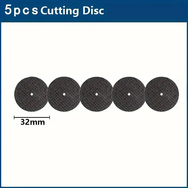 Disco Abrasivo de Corte 32mm con Vástago 3mm – Para Metal, Ladrillo y Cerámica en Herramienta Rotativa