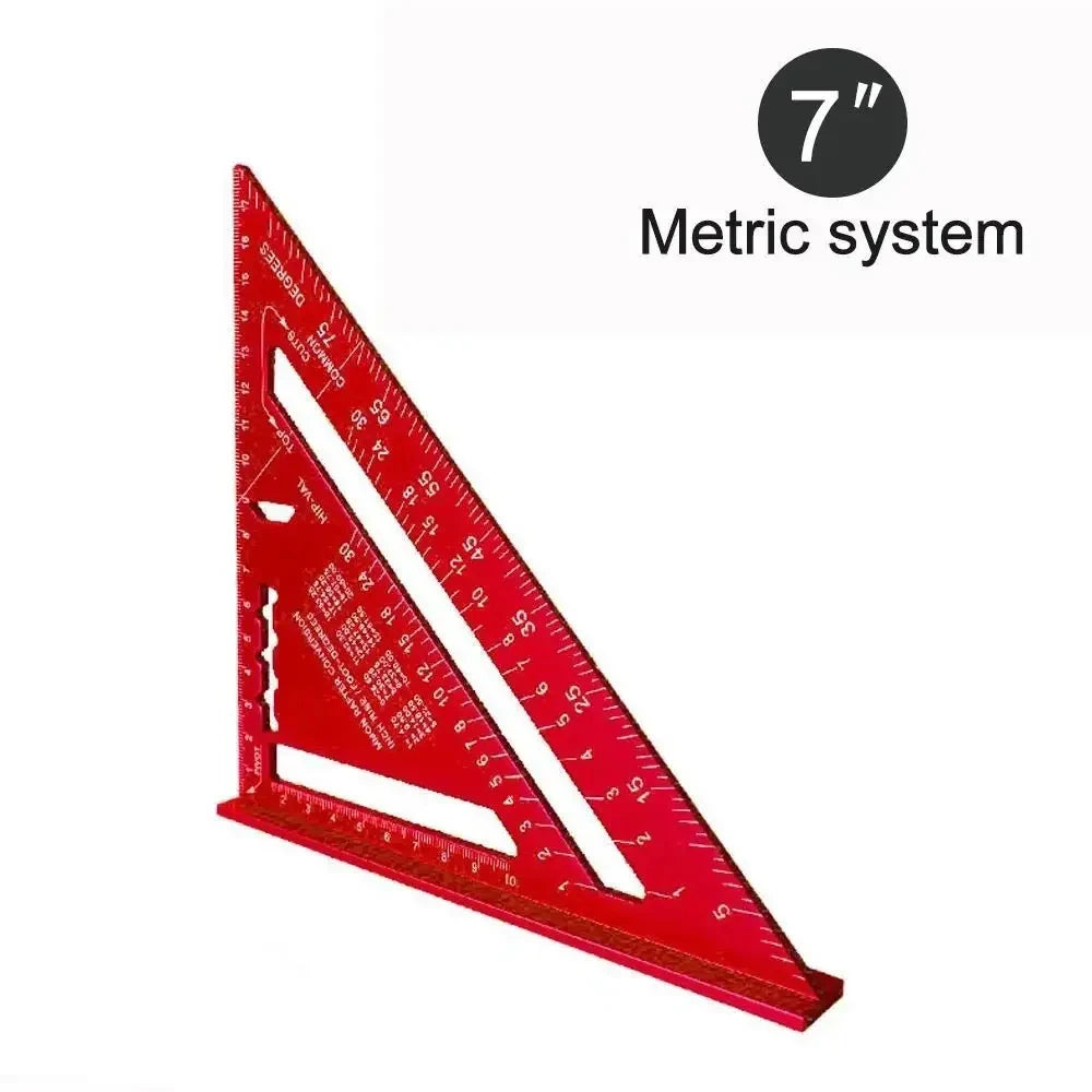 Escuadra Triangular 7" para Carpintería - Aluminio