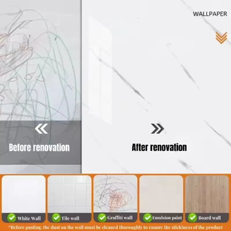 Papel pintado efecto mármol espuma gruesa 3D