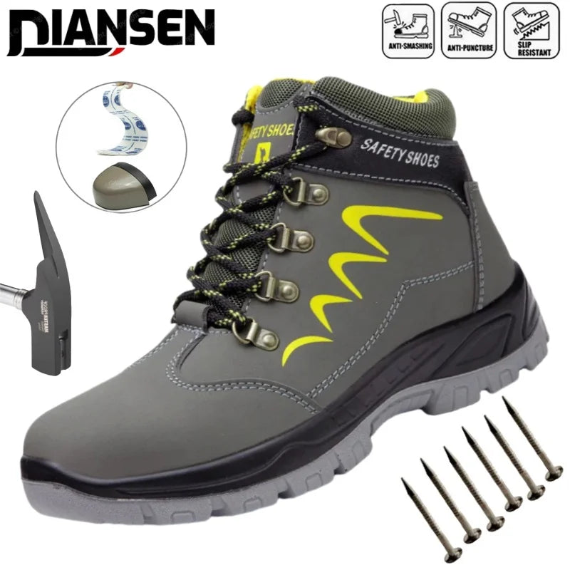 Botas de seguridad impermeables con puntera de acero