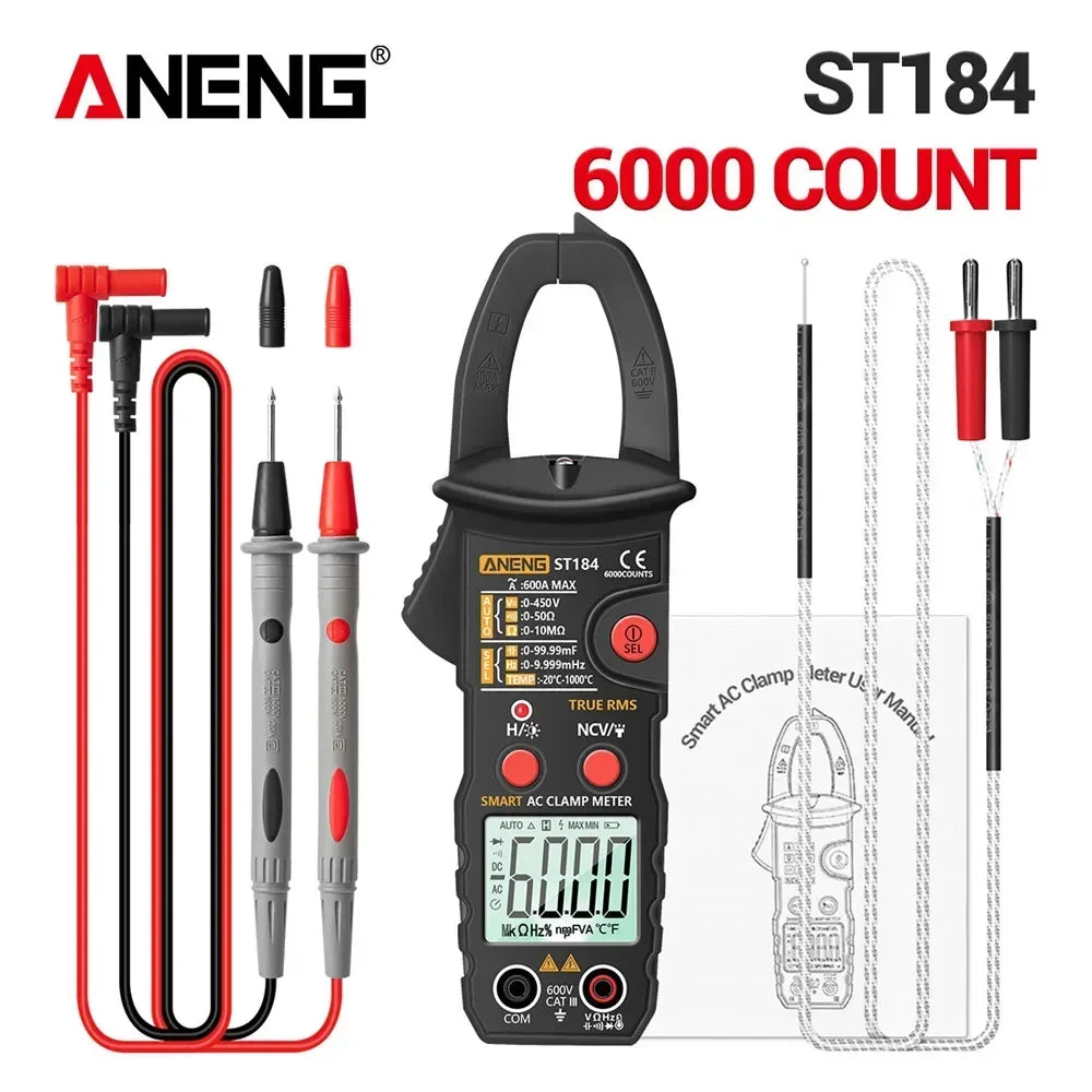 ANENG ST184 Digital Clamp Meter - True RMS