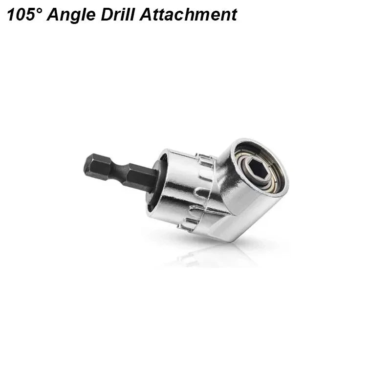 Set Accesorios para Taladro – Adaptador Angular, Eje Flexible y Chuck 1/4" Hex Magnético