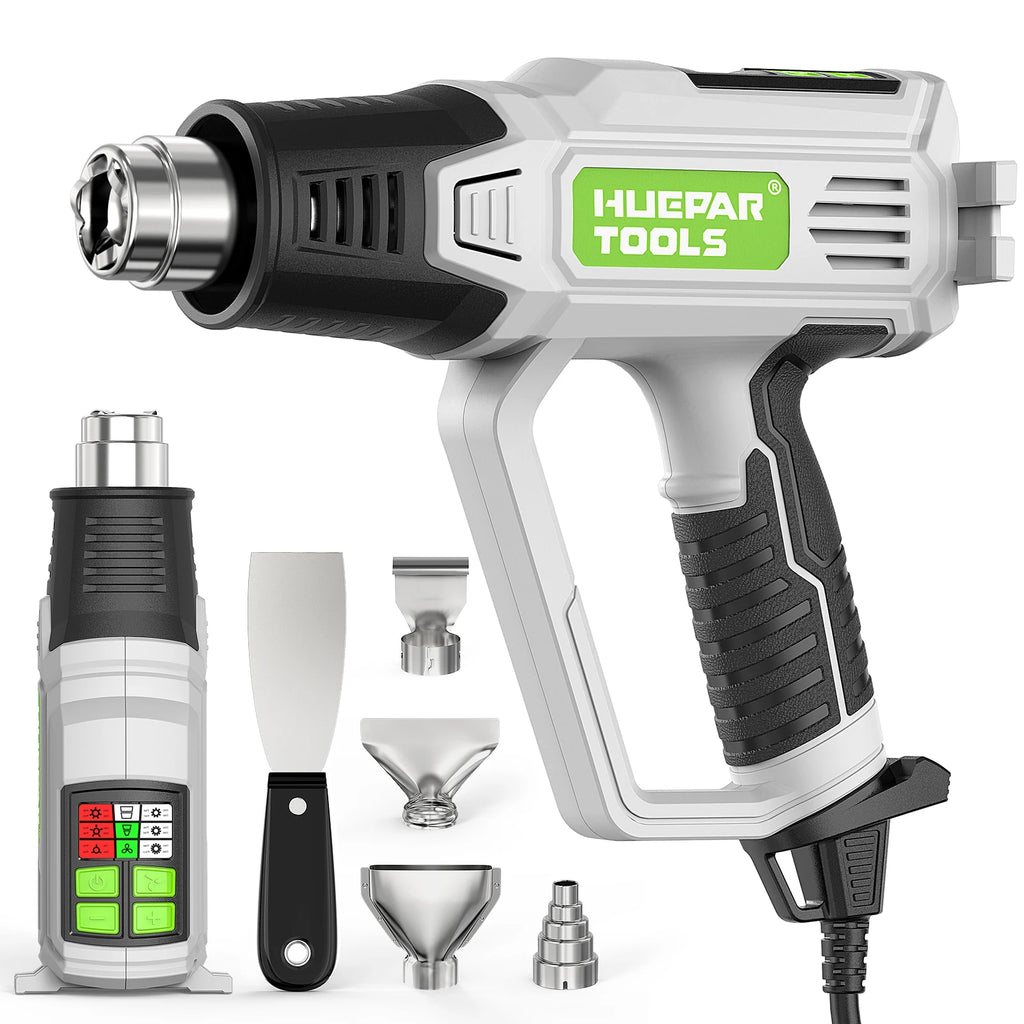 Pistola de aire caliente Huepar HG03 con pantalla LCD