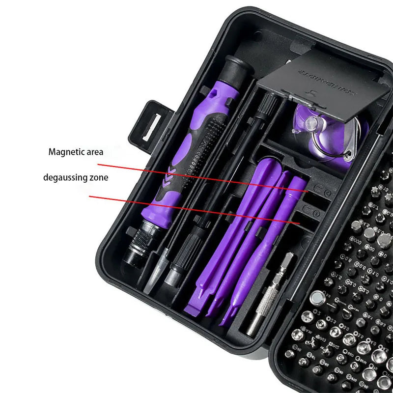 Puntas de precisión Torx Hex y Phillips del set de destornilladores