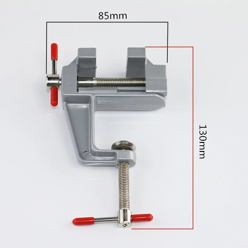 Tornillo de Banco Mini 3,5" Aluminio | Abrazadera de Mesa Multifuncional | Joyeros Modelismo Electrónica | Certificado CE