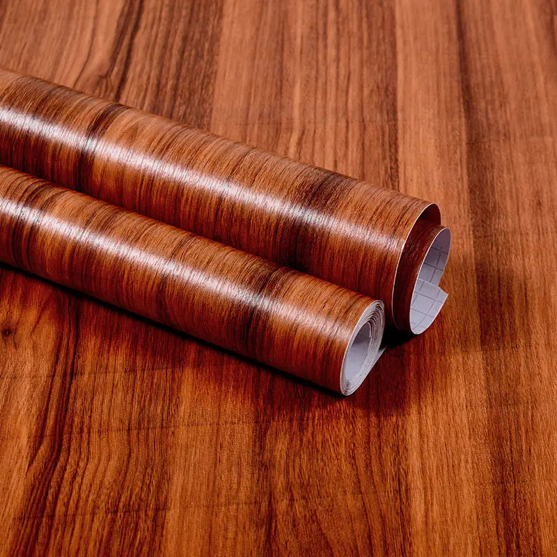 Vinilo Adhesivo Efecto Madera para Muebles | PVC Impermeable Autoadhesivo | Renovación Fácil