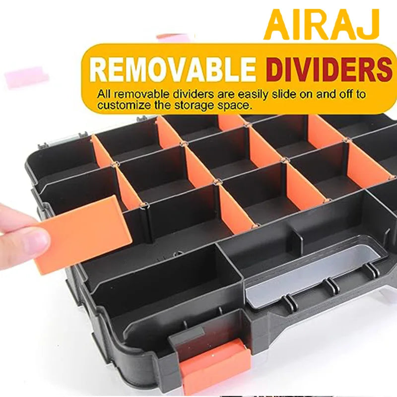 Organizador de Piezas Pequeñas 34 Compartimentos - Doble Cara