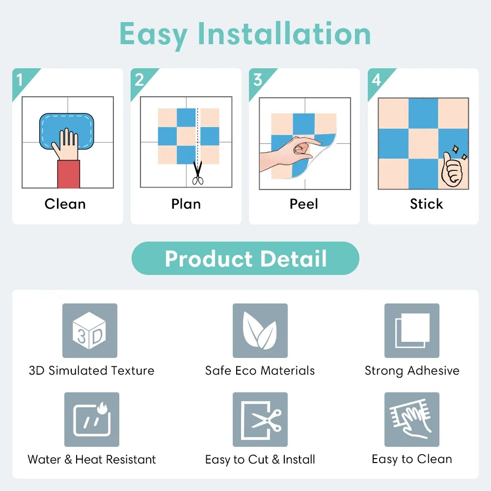 Panel adhesivo 3D efecto piedra para pared