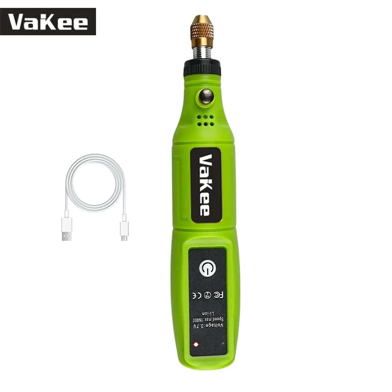 Mini Electric Cordless USB Drill VaKee – Engraving Pen and DIY Rotary Tool