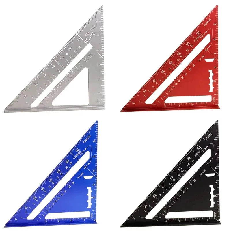Escuadra Triangular 7" para Carpintería - Aluminio