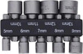 Set 9 Llaves de Vaso Hexagonales 5-13 mm | Puntas para Destornillador | Herramienta Profesional