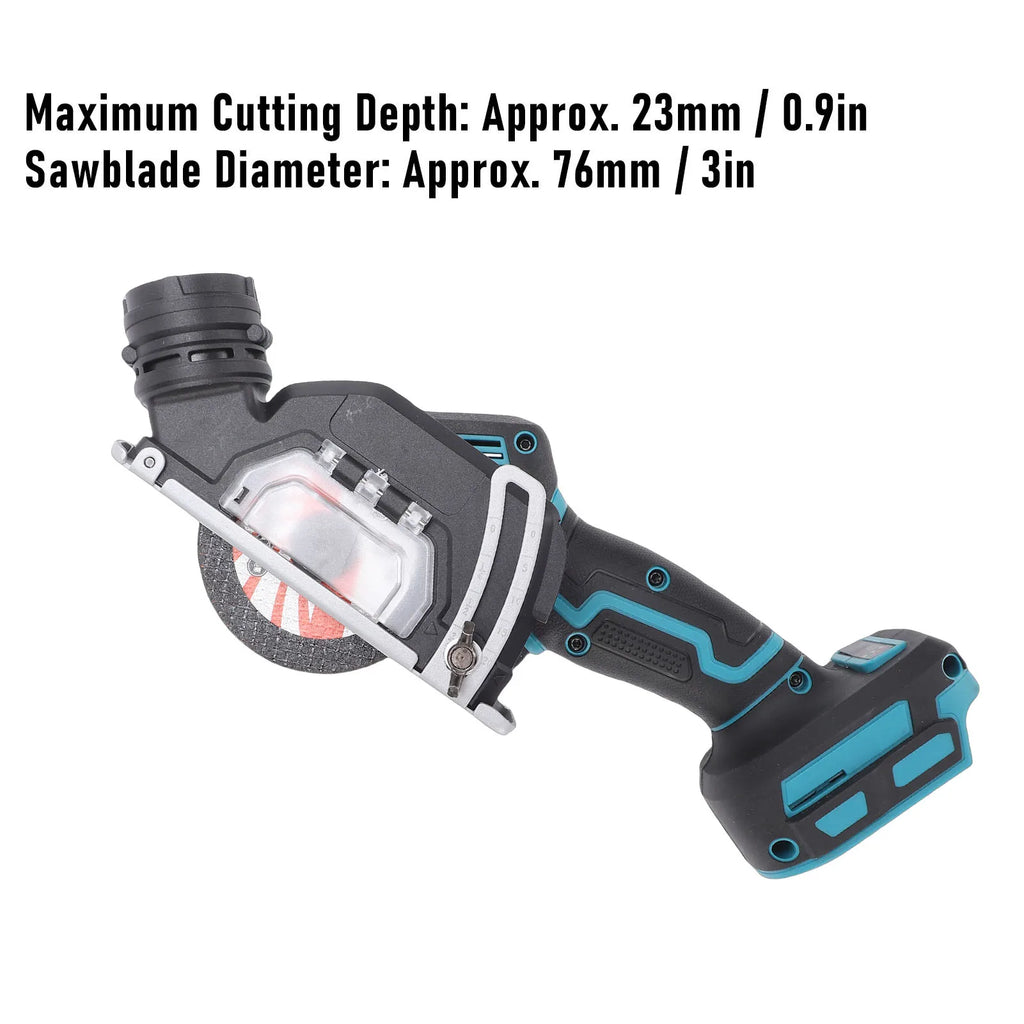 Mini Sierra Circular Inalámbrica 3" con Tapa Antipolvo