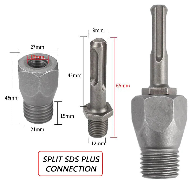 Adaptador M22 para Coronas de Diamante – SDS Plus / Hex / Cuadrado – Seco y Húmedo