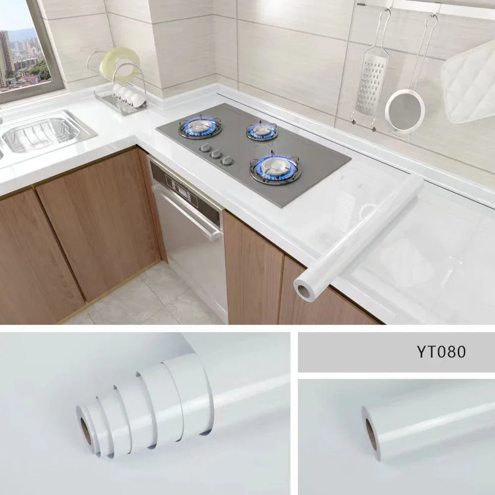 Papel pintado efecto mármol antiaceite para cocina