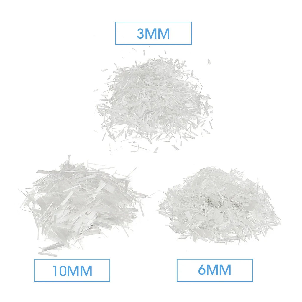 Fibras de Vidrio GFRC para Hormigón y Cemento — 3 a 20 mm, 450 g