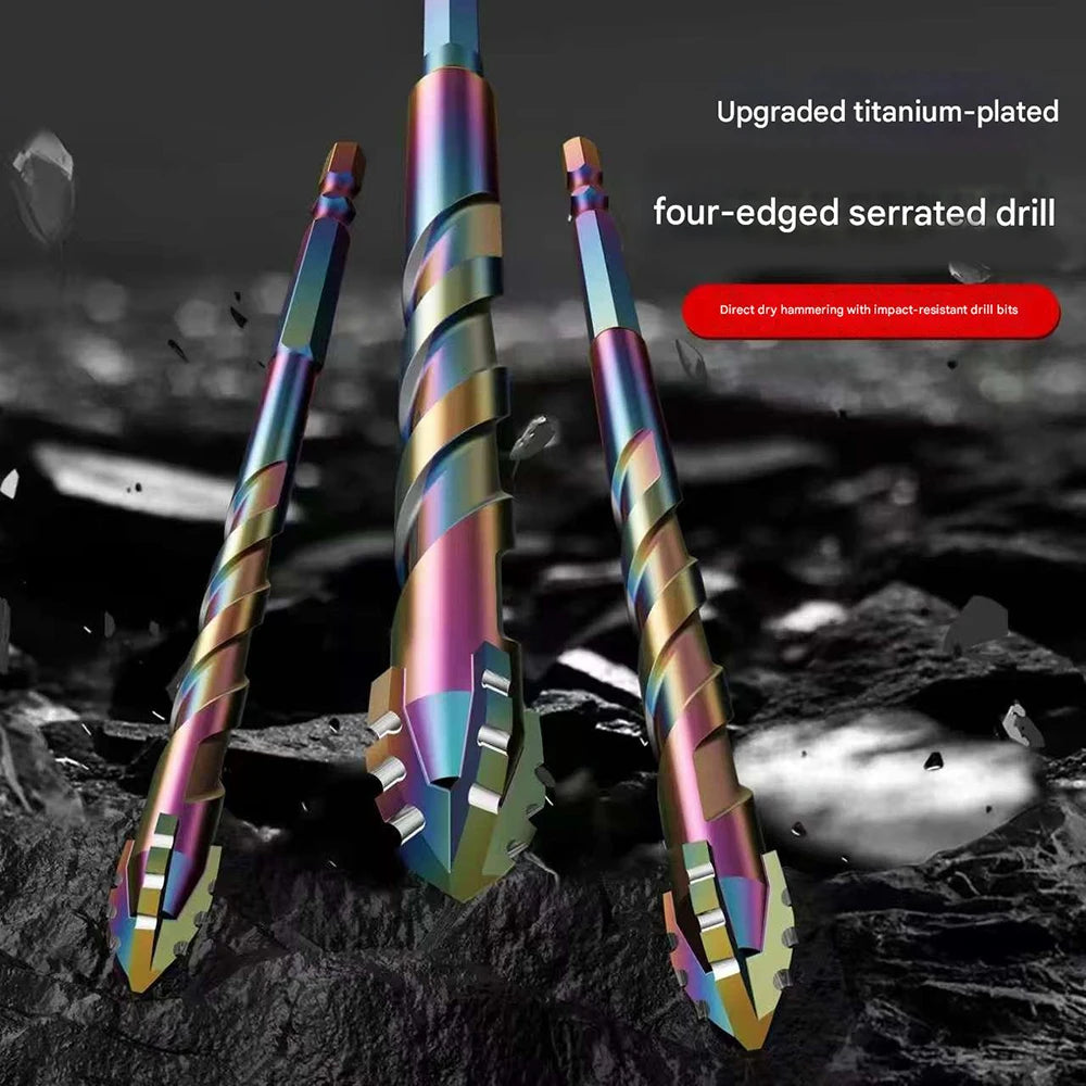 Set de Brocas de Diamante Cuatro Filos para Cristal, Azulejo y Cerámica (3-12mm)