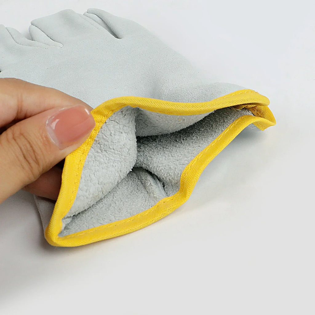 Guantes de Trabajo en Piel de Oveja para Soldadura y Protección
