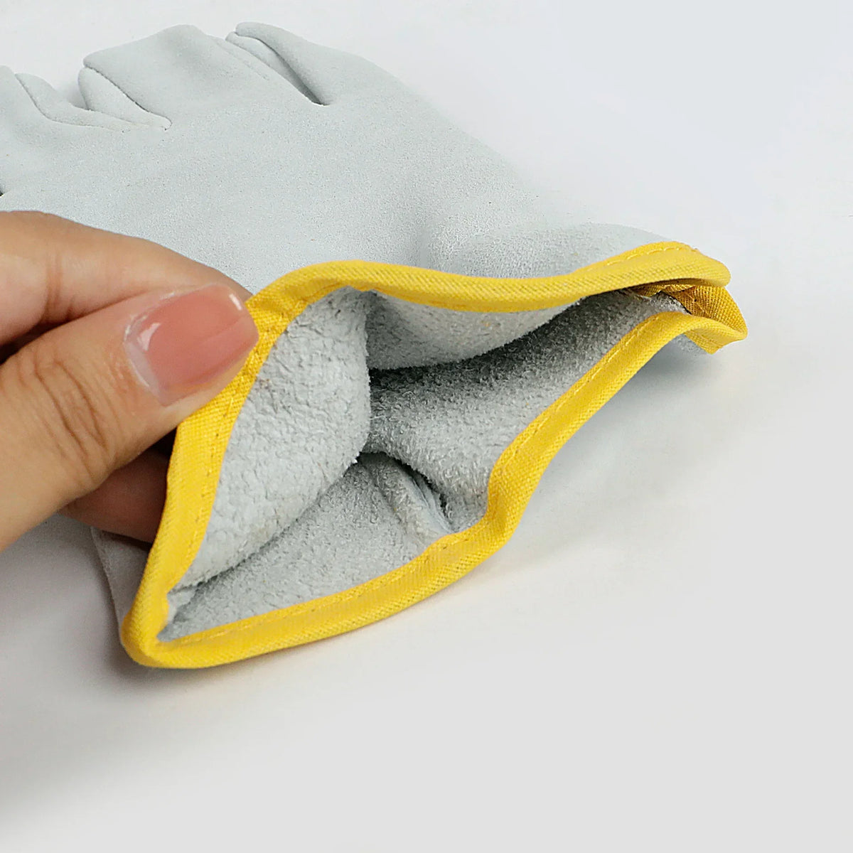 Guantes de Trabajo en Piel de Oveja para Soldadura y Protección