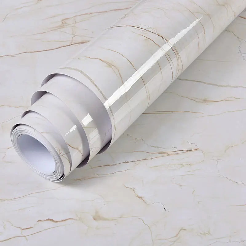 Vinilo Autoadhesivo Efecto Mármol | PVC Impermeable Resistente al Calor | Rollo 60cm | Cocina Baño Encimeras