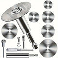 Set 10 Discos de Sierra Circular HSS Vástago 1/4" – Para Metal, Madera y Plástico en Amoladora y Rotativa
