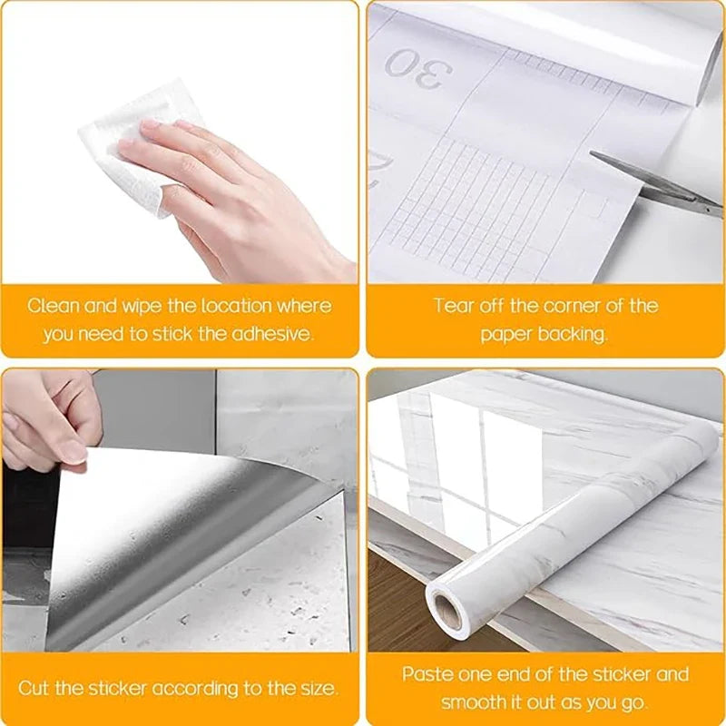 Vinilo adhesivo efecto mármol 55cm