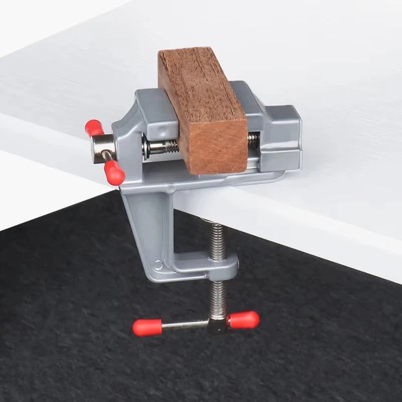 Tornillo de Banco Mini 3,5" Aluminio | Abrazadera de Mesa Multifuncional | Joyeros Modelismo Electrónica | Certificado CE