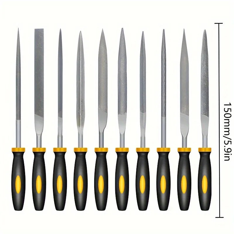 Set de Limas de Aguja - Acero de Alto Carbono