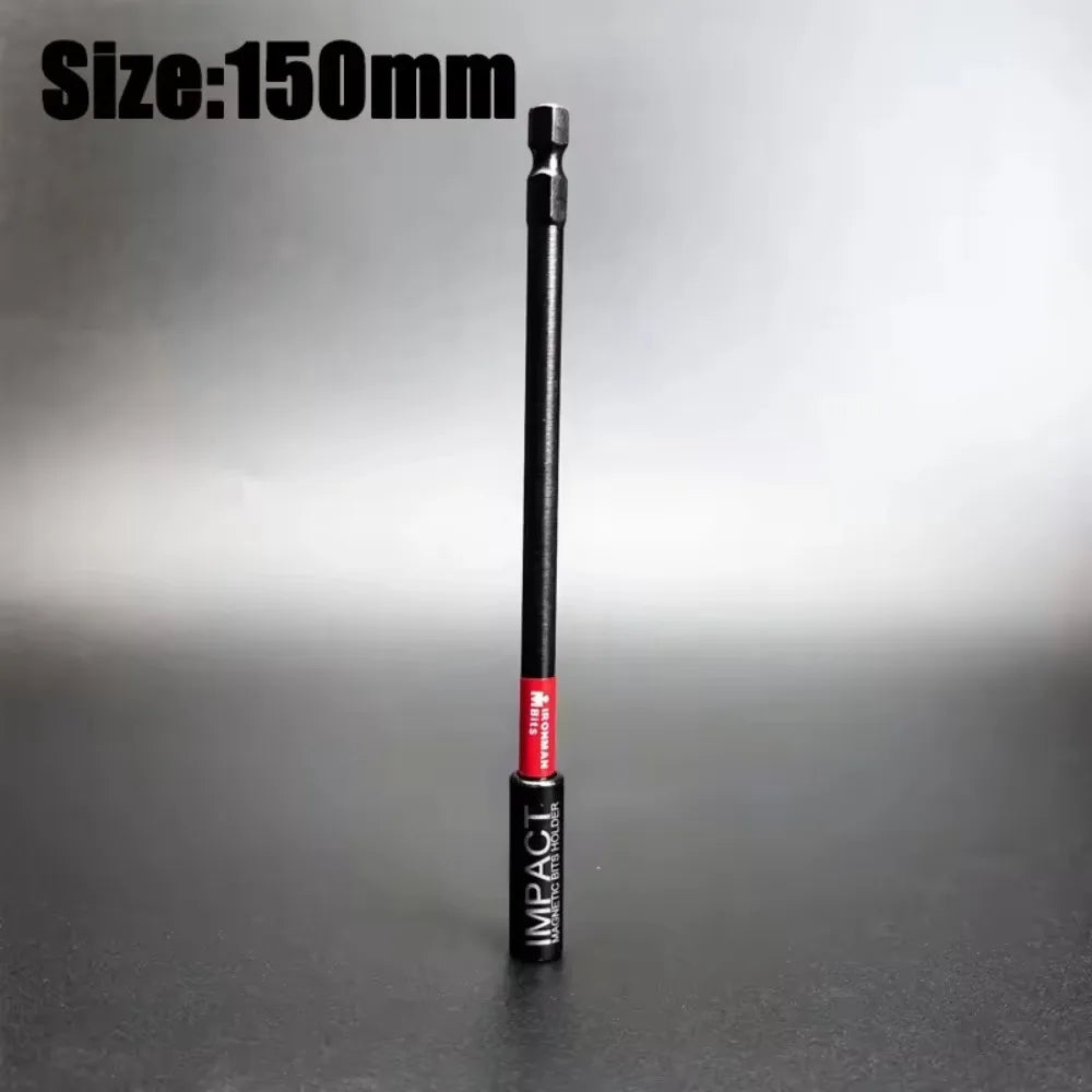 Portabrocas Magnético de Impacto 1/4" Hex – Acero S2 – 60 / 75 / 100 / 150 mm